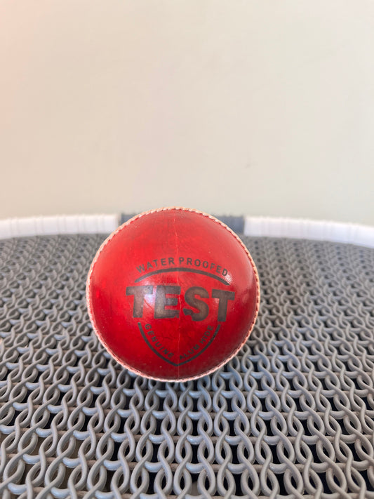 Red Test Leather Ball