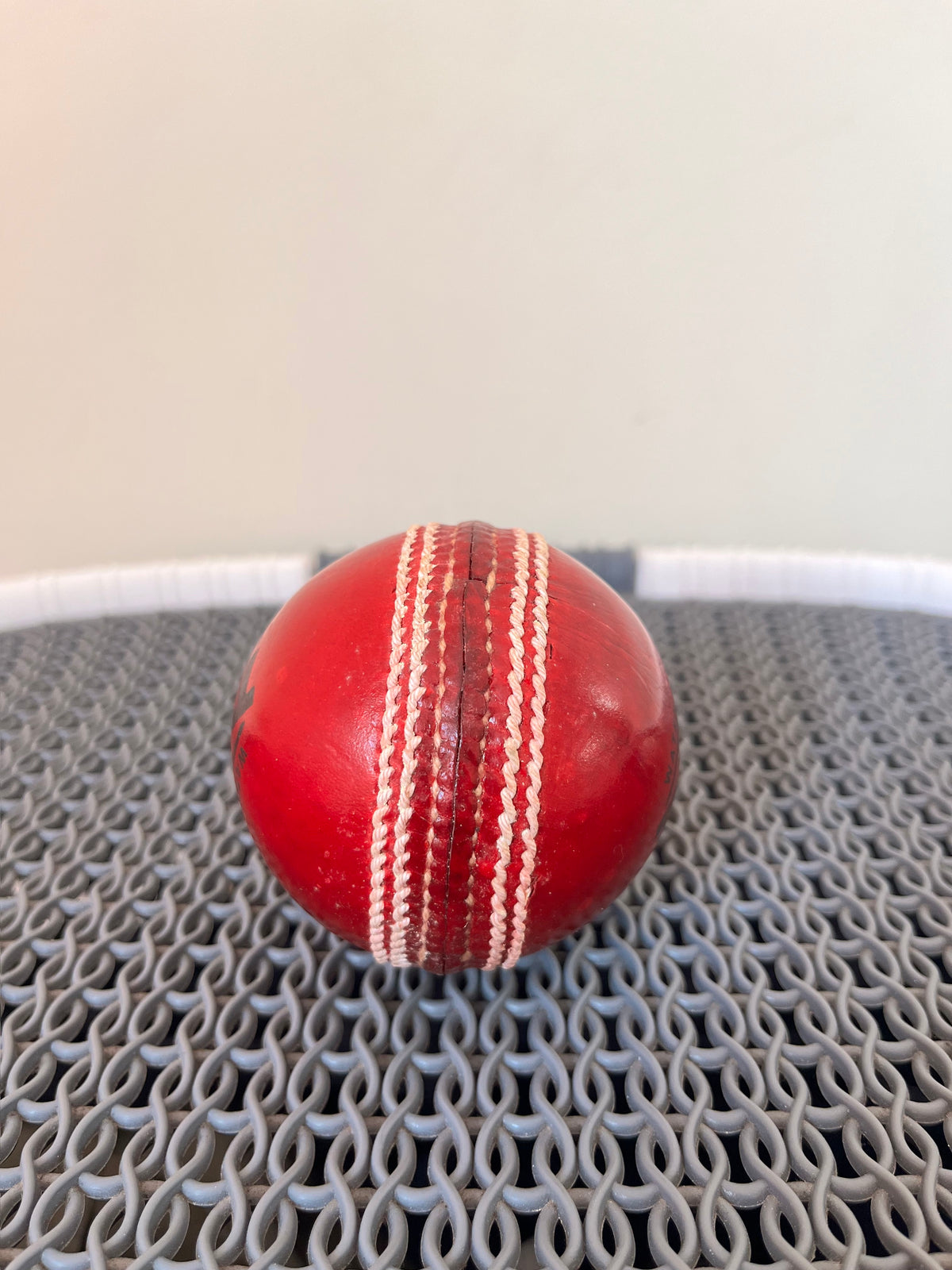 Red Test Leather Ball